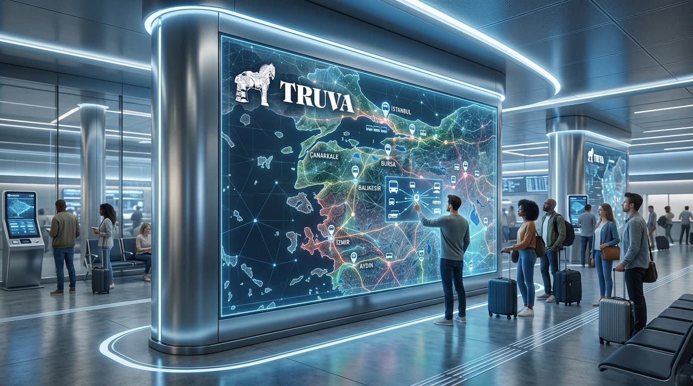Truva Turizm Şube ve Otogar Bilgilerini Dijital Ortama Taşıyor